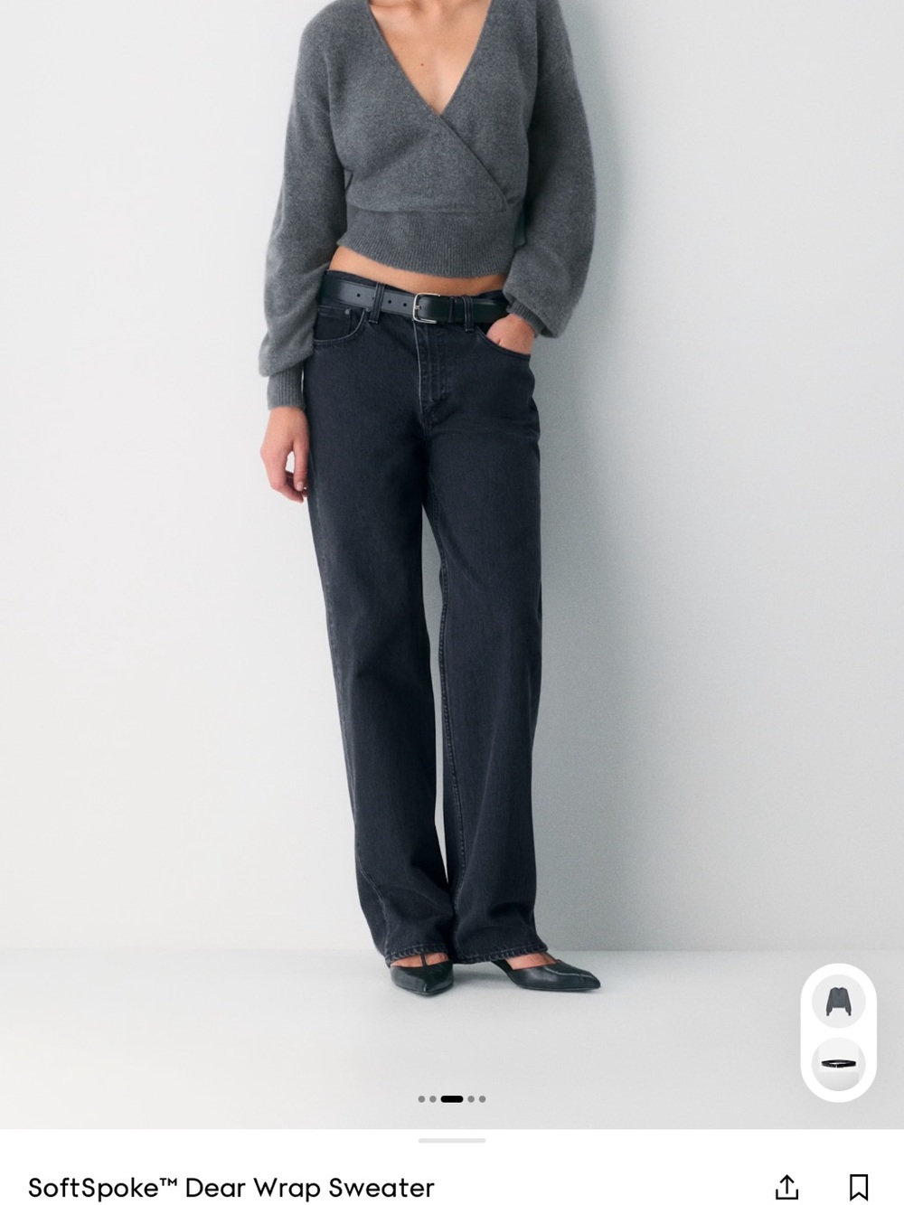 Aritzia SoftSpoke Dear Wrap Sweater